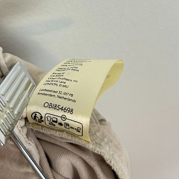 FREE PEOPLE After Love Roll Cuff Wide Leg Pants in Sandshell Size Medium - Picture 10 of 13